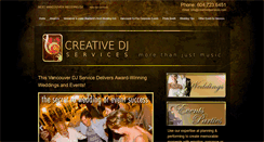 Desktop Screenshot of creativedjservices.com